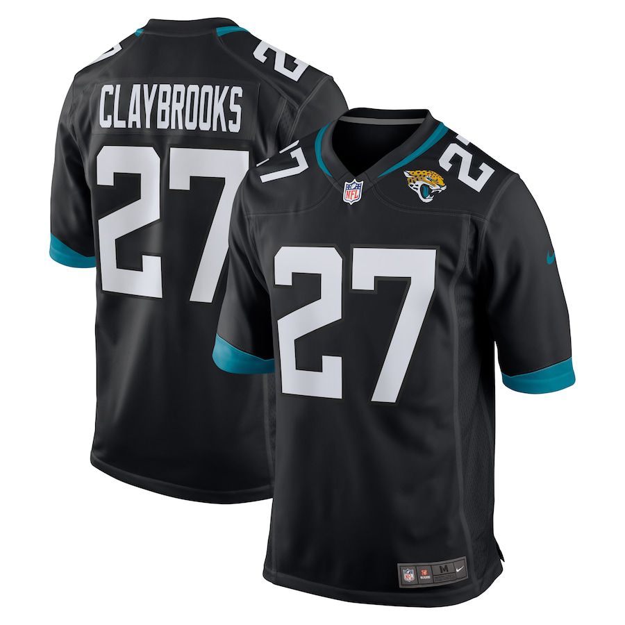 Men Jacksonville Jaguars 27 Chris Claybrooks Nike Black Game NFL Jersey